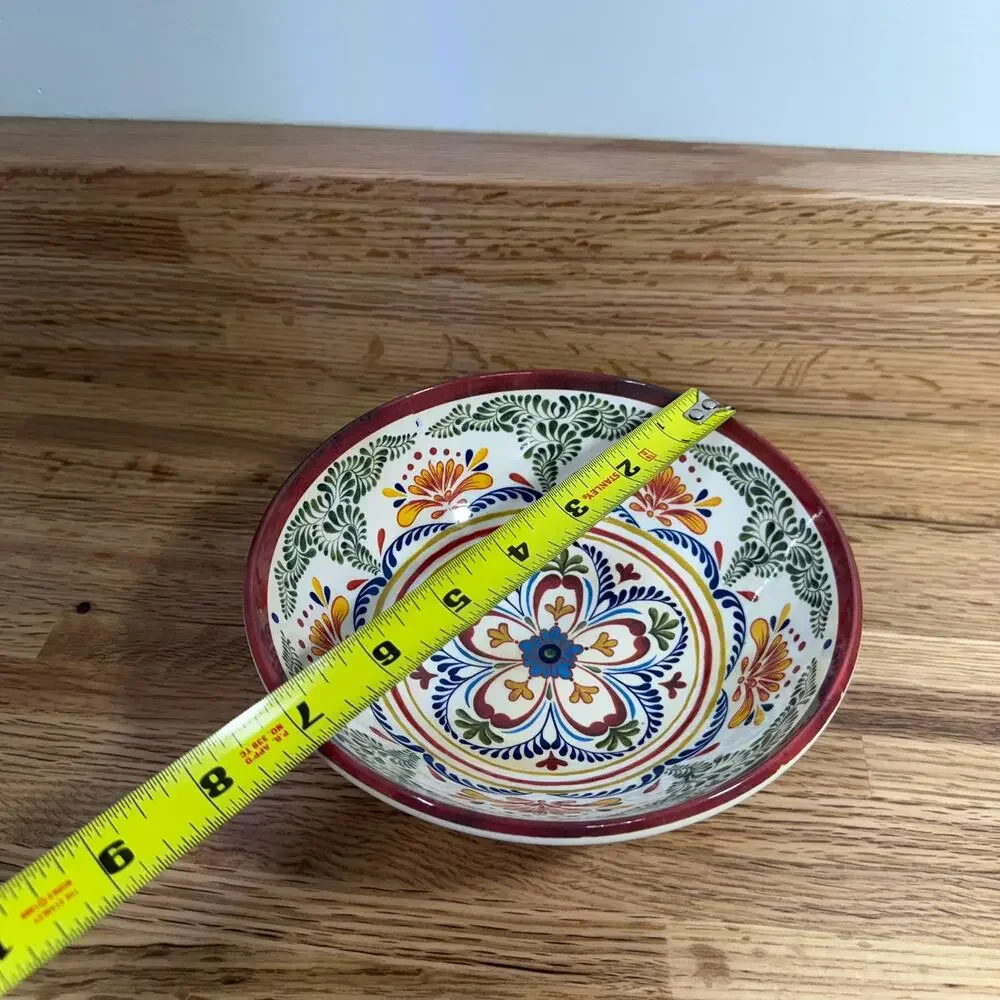 Williams Sonoma Puebla Melamine Cereal Soup Bowls Set of 8 Talavera Floral 7